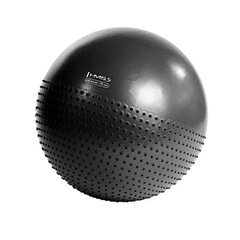 Gimnastikos kamuolys su pompa HMS YB03, 75 cm, juoda kaina ir informacija | Gimnastikos kamuoliai | pigu.lt