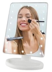 Зеркало со светодиодной подсветкой 180 ° цена и информация | Набор акскссуаров для ванной | pigu.lt