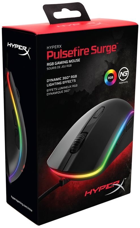 HyperX Pulsefire Surge RGB kaina ir informacija | Pelės | pigu.lt