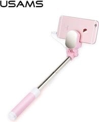 Asmenukių lazda Usams Mini Mirror, 3,5mm, pink kaina ir informacija | Asmenukių lazdos (selfie sticks) | pigu.lt