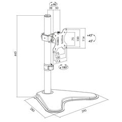 LogiLink BP0044 13-32” цена и информация | Кронштейны и крепления для телевизоров | pigu.lt