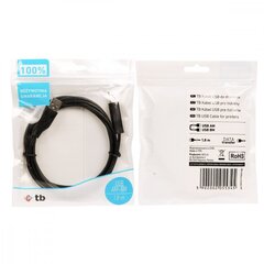 TB AKTBXKU1PABW18B, USB A/USB B, 1.8m цена и информация | Кабели и провода | pigu.lt