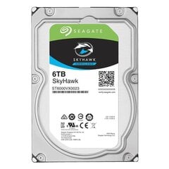 Жесткий диск HDD SEAGATE SkyHawk 6TB SATA 3.0 ST6000VX001 цена и информация | Внутренние жёсткие диски (HDD, SSD, Hybrid) | pigu.lt