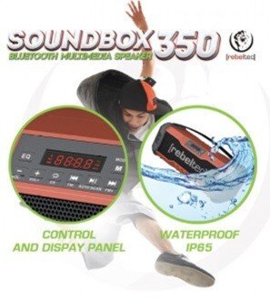 Rebeltec SoundBox 350, juoda/raudona kaina ir informacija | Garso kolonėlės | pigu.lt