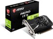 MSI GeForce GT 1030 AERO ITX 2GD4 OC 2GB DDR4 64bit DVI+HDMI PCIe3.0 (GT 1030 AERO ITX 2GD4 OC) kaina ir informacija | Vaizdo plokštės (GPU) | pigu.lt