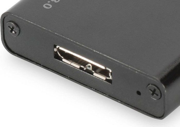 Digitus Išorinis SSD korpusas microUSB 3.0 iki M.2 SATA SSD цена и информация | Komponentų priedai | pigu.lt