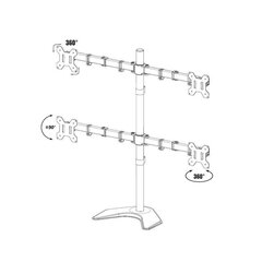 Techly ICA-LCD-2540 13-27” цена и информация | Кронштейны и крепления для телевизоров | pigu.lt