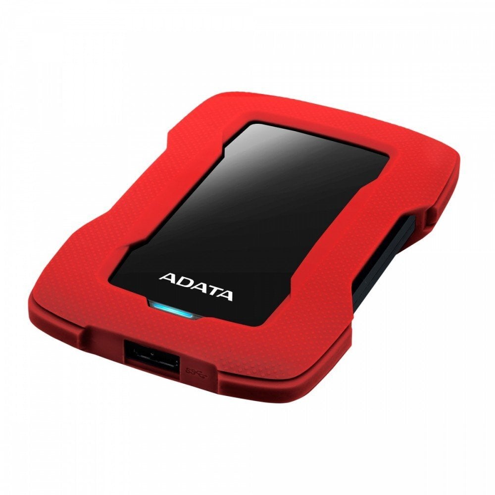 Adata HD330 1TB 2.5" USB 3.1, Raudona цена и информация | Išoriniai kietieji diskai (SSD, HDD) | pigu.lt