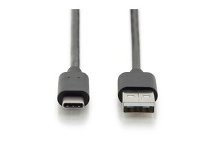 Assmann AK-300148-030-S, USB-C/USB-A,. 3 м цена и информация | Кабели и провода | pigu.lt