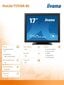 Iiyama T1731SR-B5 kaina ir informacija | Monitoriai | pigu.lt