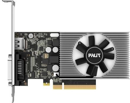 Palit GeForce GT1030 2GB GDDR4 64bit DVI+HDMI PCIe3.0 (NEC103000646-1082F) kaina ir informacija | Vaizdo plokštės (GPU) | pigu.lt