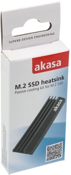 Akasa Heat Sink for M.2 SSD (A-M2HS01-BK) kaina ir informacija | Komponentų priedai | pigu.lt