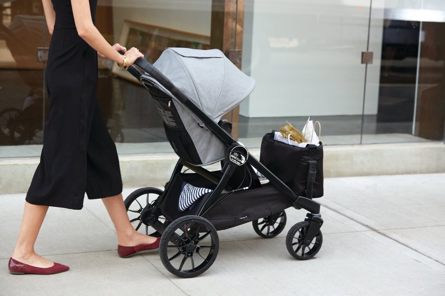 Vežimėlio krepšys pirkiniams Baby Jogger City Select Lux, A 2011984, Black kaina ir informacija | Vežimėlių priedai | pigu.lt