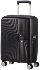 American Tourister чемодан для ручной клади Soundbox Spinner Expandable 55см, черный цена и информация | American Tourister Товары для школы | pigu.lt