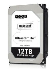 Western Digital Ultrastar He12 3,5 дюйма, 12000 ГБ, Serial ATA III цена и информация | Logilink Компьютерная техника | pigu.lt