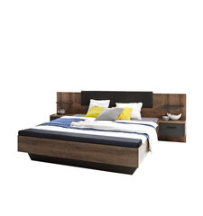 Кровать Chilly HILL1182, 180x200 см, коричневая/черная цена и информация | Кровати | pigu.lt
