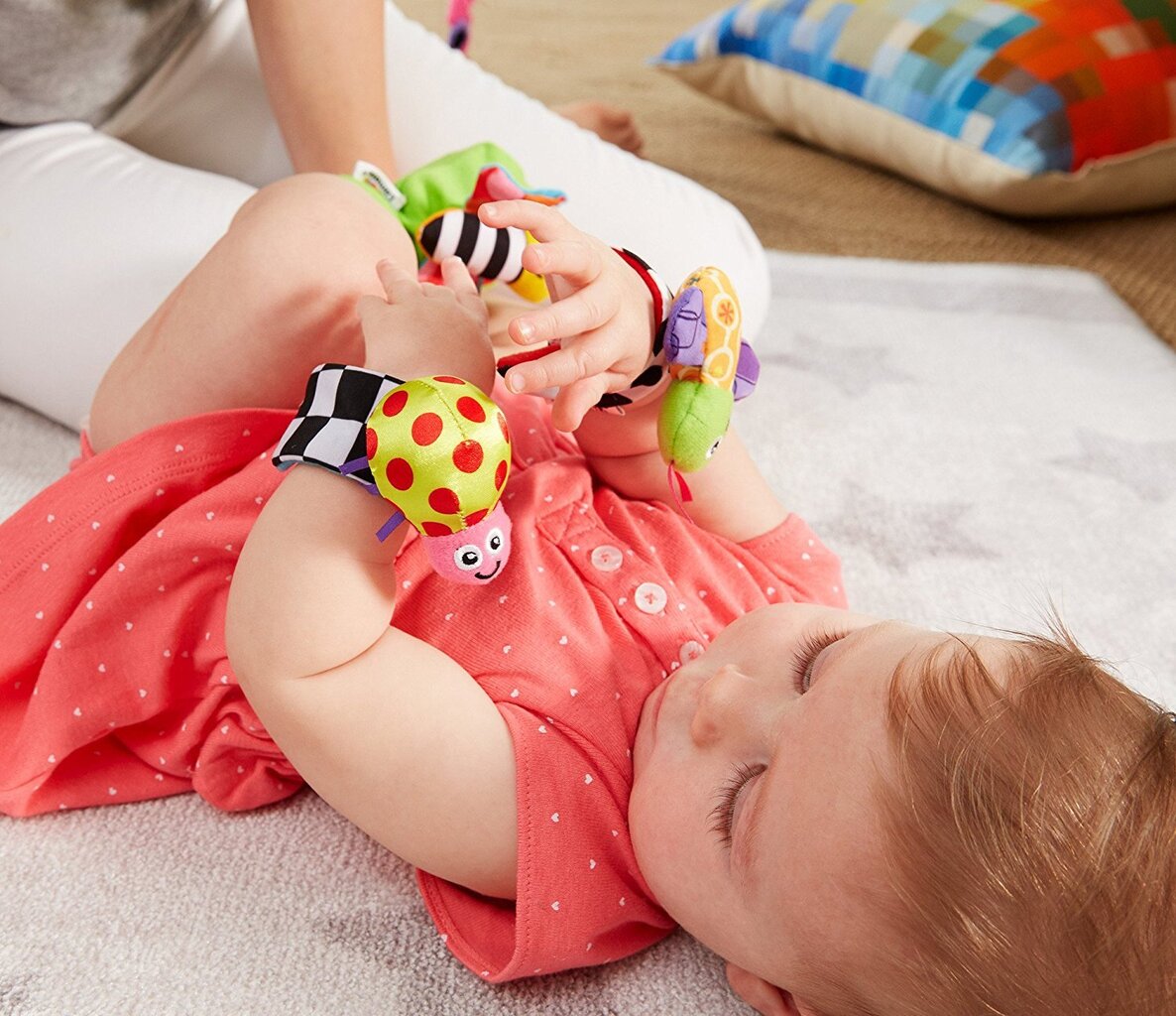 Barškutis ant riešo ir kojinytės Tomy Lamaze, 318 kaina ir informacija | Žaislai kūdikiams | pigu.lt