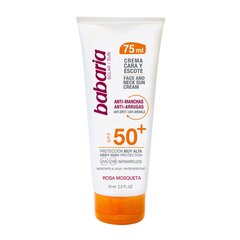 Солнцезащитный крем  Babaria Cara & Escote SPF 50+, 75 мл цена и информация | Кремы от загара | pigu.lt