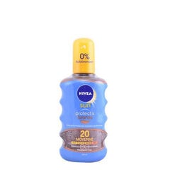 Масло для загара Nivea Protect & Bronze 200 ml Spf 20 Spray цена и информация | Кремы от загара | pigu.lt