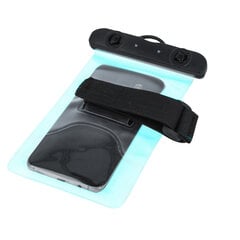 Waterproof case with armband 5,5&quot; blue цена и информация | Чехлы для телефонов | pigu.lt