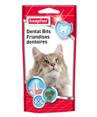 Beaphar Dental Bits dantų švarai palaikyti, 35 g kaina ir informacija | Skanėstai katėms | pigu.lt