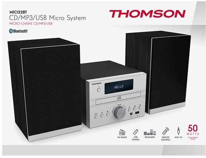 Thomson MIC122BT kaina ir informacija | Magnetolos | pigu.lt
