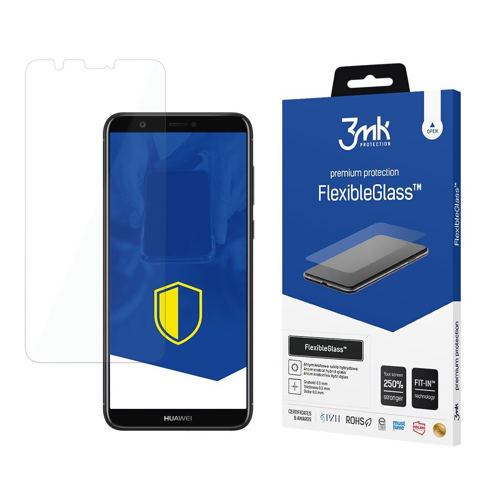 3mk Flexible Glass Premium Protection Huawei P Smart kaina ir informacija | Apsauginės plėvelės telefonams | pigu.lt