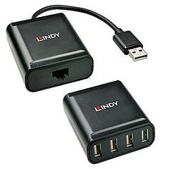 Lindy РАСШИРИТЕЛЬ ВВОДА/ВЫВОДА USB2 60M CAT.6/42679 LINDY цена и информация | Адаптеры, USB-разветвители | pigu.lt