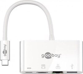 Адаптер Goobay USB-C Multiport Adapter (HDMI + E) цена и информация | Адаптеры, USB-разветвители | pigu.lt