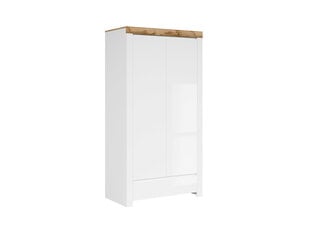 Шкаф Holten, белый/цвет дуба цена и информация | Шкафы | pigu.lt