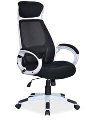 Biuro kėdė Signal Meble Q-409, juoda/balta kaina ir informacija | Biuro kėdės | pigu.lt
