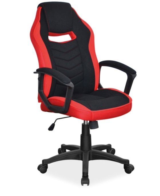 Žaidimų kėdė Signal Meble Camaro, juoda/raudona kaina ir informacija | Biuro kėdės | pigu.lt