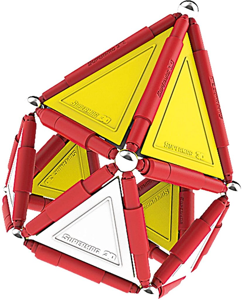 Magnetinis konstruktorius Supermag Primary, 0153, 116 d. цена и информация | Konstruktoriai ir kaladėlės | pigu.lt