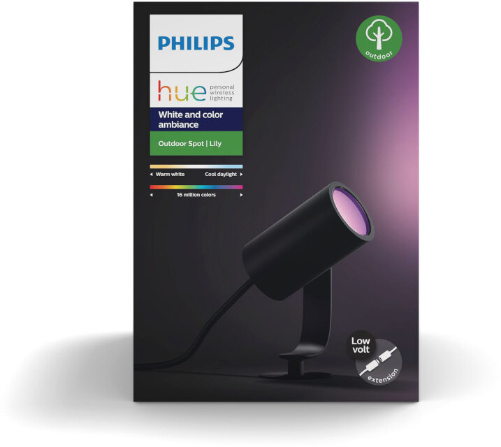 Taškinis lauko šviestuvas Philips Hue Lily kaina ir informacija | Lauko šviestuvai | pigu.lt