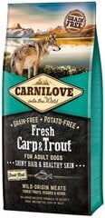 Carnilove Fresh Carp &amp; Trout suaugusiems šunims 12 kg kaina ir informacija | Sausas maistas šunims | pigu.lt