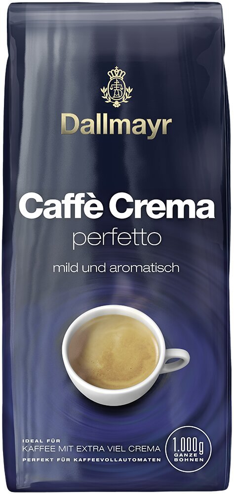 Kavos pupelės Dallmayr Caffe Crema Perfetto, 1 kg цена и информация | Kava, kakava | pigu.lt