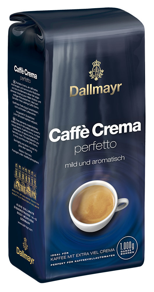 Kavos pupelės Dallmayr Caffe Crema Perfetto, 1 kg цена и информация | Kava, kakava | pigu.lt