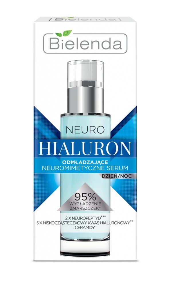 Dieninis/naktinis jauninantis serumas veidui Bielenda Neuro Hialuron 30 ml kaina ir informacija | Veido kremai | pigu.lt