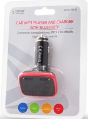Savio TR-10, raudonas Bluetooth FM moduliatorius kaina ir informacija | savio Autoprekės | pigu.lt