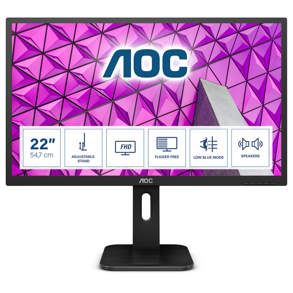 AOC 22P1D kaina ir informacija | Monitoriai | pigu.lt