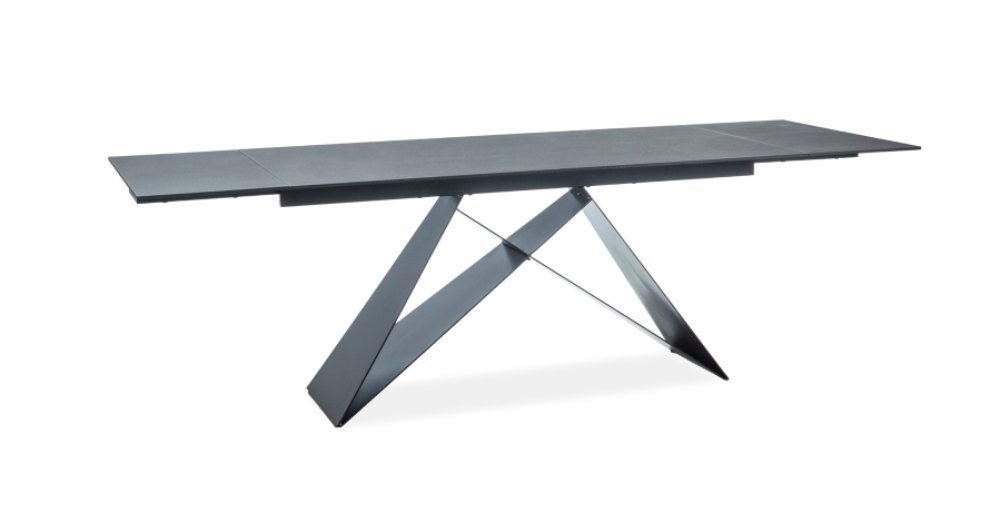 Išskleidžiamas stalas Signal Meble Westin II, juodas kaina ir informacija | Virtuvės ir valgomojo stalai, staliukai | pigu.lt