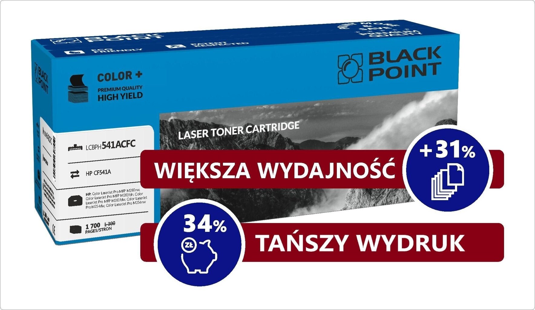 Black Point BLHCF542AY kaina ir informacija | Kasetės lazeriniams spausdintuvams | pigu.lt