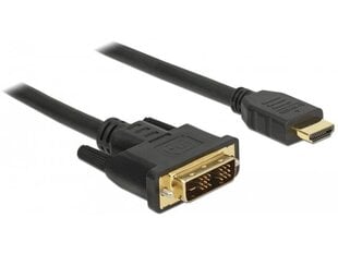 Delock 85584, HDMI/DVI-D, 2 m kaina ir informacija | Kabeliai ir laidai | pigu.lt