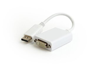 Gembird DisplayPort Male - DVI Female White 4K цена и информация | Кабели и провода | pigu.lt