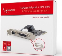 Gembird PEX-COMLPT-01 цена и информация | Адаптеры, USB-разветвители | pigu.lt