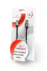 Gembird CCB-mUSB2B-AMBM-6, Micro USB/USB-A, 1.8 m kaina ir informacija | Kabeliai ir laidai | pigu.lt