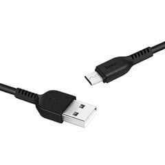 Кабель USB -> Micro USB Hoco X20 3.0 м, провод для зарядки и передачи данных USB 2.0 - микро USB, черный цена и информация | Кабели для телефонов | pigu.lt