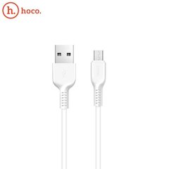 Kabelis USB -> Mirco USB Hoco X20, 3M, Įkrovimo duomenų kabelis USB MICRO USB 2.0 laidas, baltas kaina ir informacija | Laidai telefonams | pigu.lt