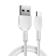 Кабель USB -> Micro USB Hoco X20 3.0 м, провод для зарядки и передачи данных USB 2.0 - микро USB, белый цена и информация | Кабели для телефонов | pigu.lt