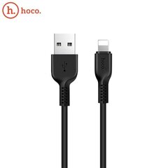 Кабель для зарядки и передачи данных HOCO Flash для iPhone Lightning 8-pin X20 3 метра, черный цена и информация | Кабели для телефонов | pigu.lt